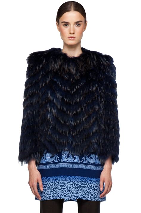 versace fur coat womens